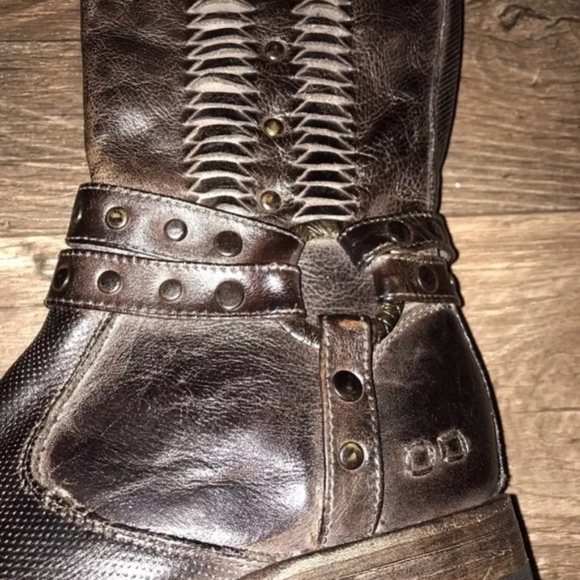 Bed Stu Selina dark brown tall cut out boots 7.5 - Picture 3 of 7